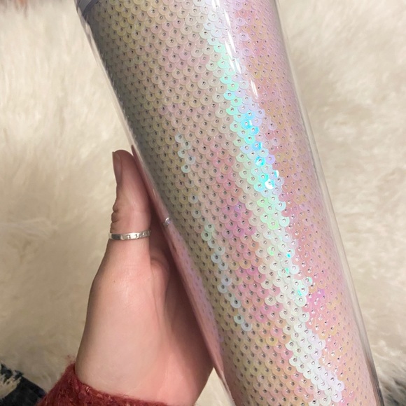 HP 🎉 starbucks sequin tumbler water cup 24 oz - Picture 8 of 10